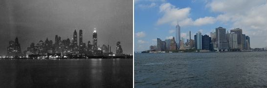 Lower Manhatten from Governor's Island. NYC, USA. 1938 - 2013 